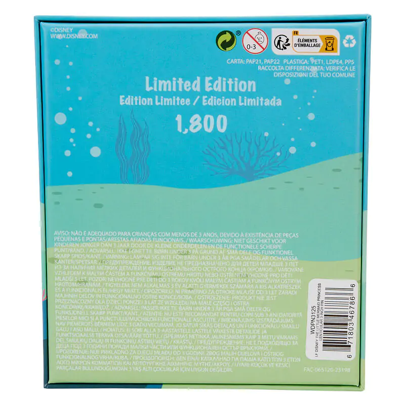 Loungefly Disney The Little Mermaid Ariel kitűző termékfotó