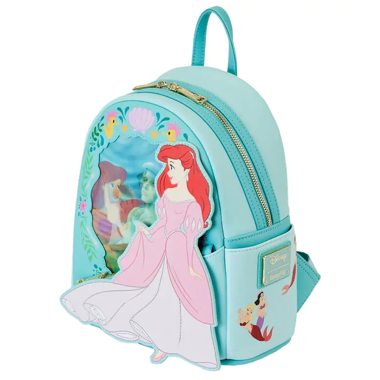 Loungefly Disney The Little Mermaid Ariel Princess Lenticular backpack 26cm termékfotó