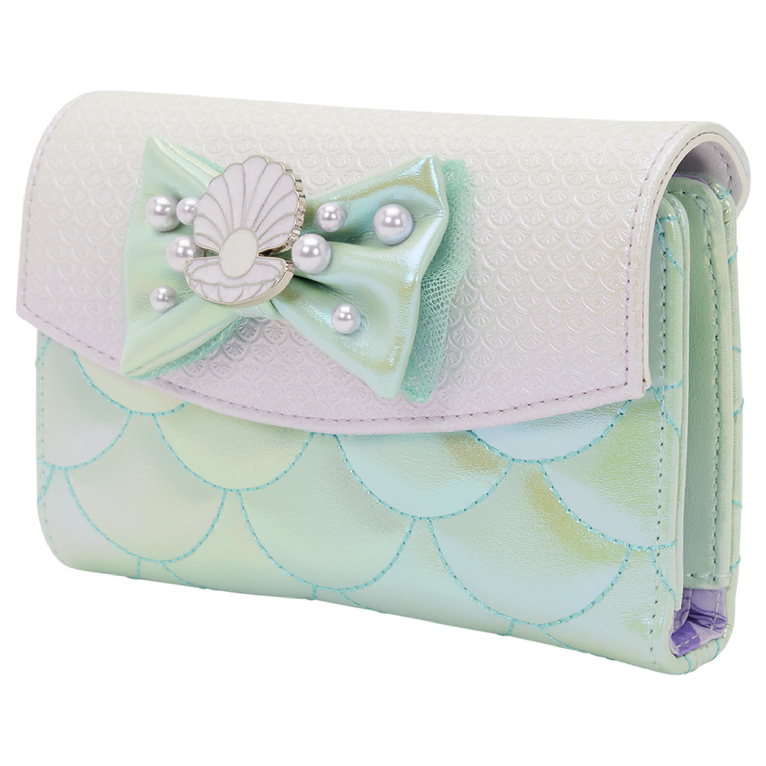 Loungefly Disney The Little Mermaid Iridescent Pearl flap pénztárca termékfotó