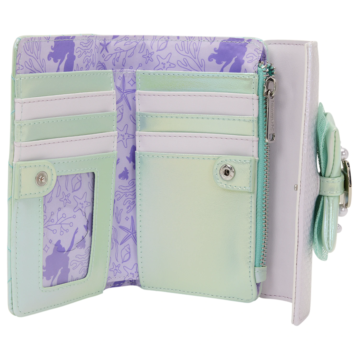 Loungefly Disney The Little Mermaid Iridescent Pearl flap pénztárca termékfotó