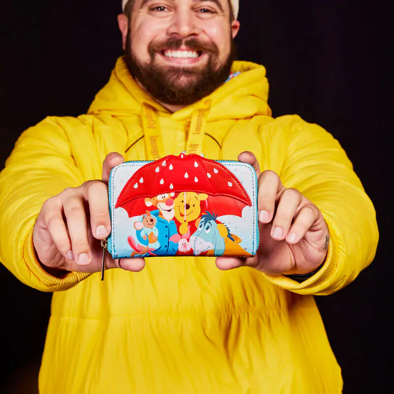 Loungefly Disney Winnie the Pooh &amp; Friends Rainy Day pénztárca termékfotó