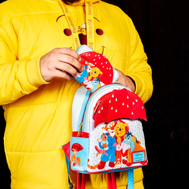Loungefly Disney Winnie the Pooh &amp; Friends Rainy Day táska hátizsák 26cm termékfotó