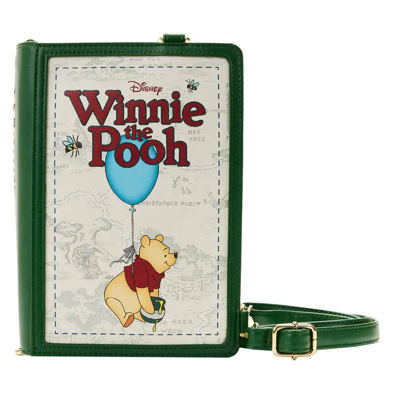 Loungefly Disney Winnie the Pooh  Classic Book Cover convertible keresztpántos táska termékfotó
