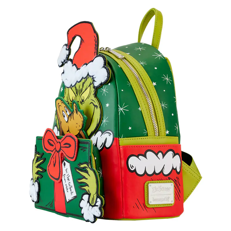 Loungefly Dr. Seuss How the Grinch Stole Christmas! Santa táska hátizsák 26cm termékfotó