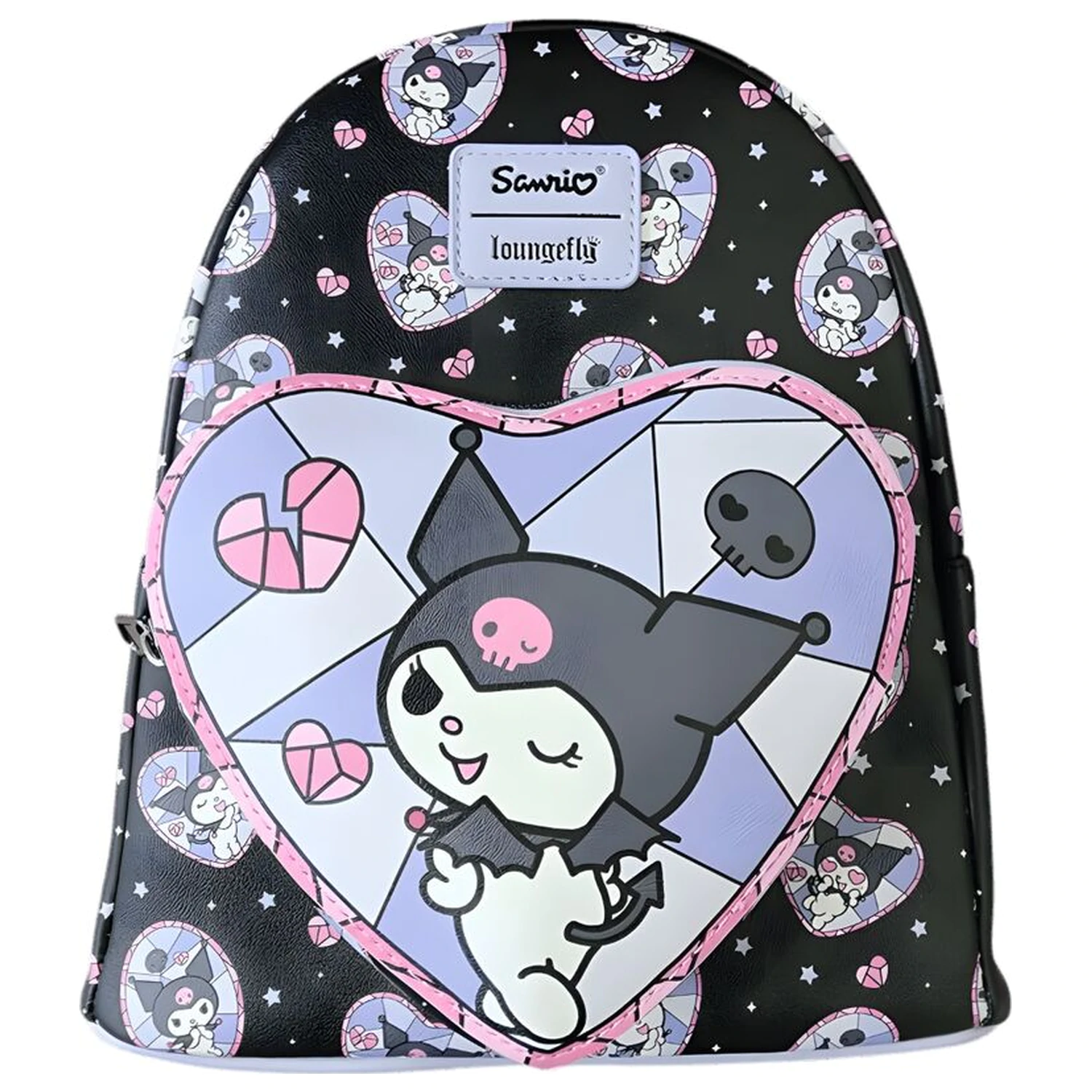 Loungefly Hello Kittty Kuromi Stained Glass táska hátizsák 26cm termékfotó
