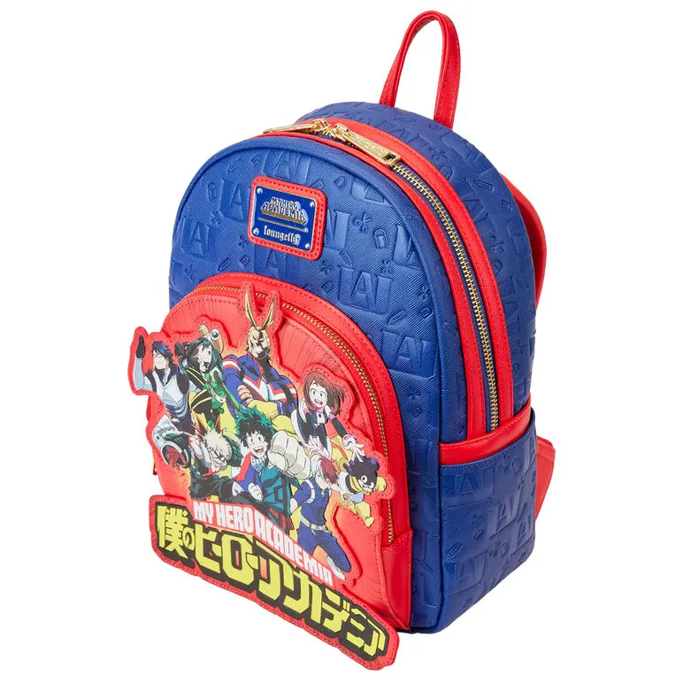 Loungefly My Hero Academia Group Debossed Logo backpack 26cm termékfotó