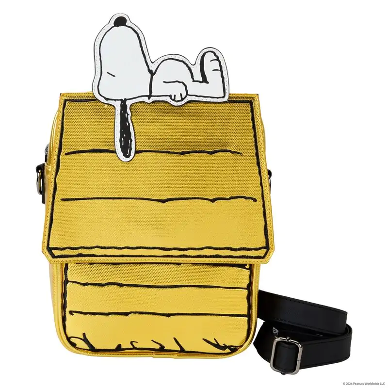 Loungefly Peanuts 75th Anniversary Snoopy Sleeping Doghouse crossbody bag termékfotó