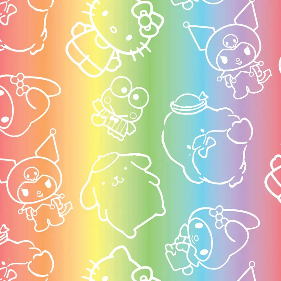 Loungefly Sanrio Hello Kitty and Friends Color Block pénztárca termékfotó