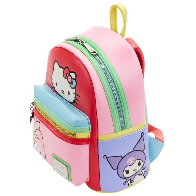 Loungefly Sanrio Hello Kitty and Friends Color Block táska hátizsák 26cm termékfotó