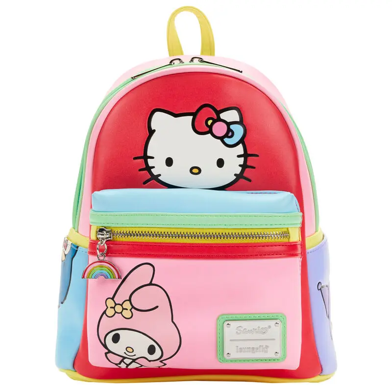 Loungefly Sanrio Hello Kitty and Friends Color Block táska hátizsák 26cm termékfotó