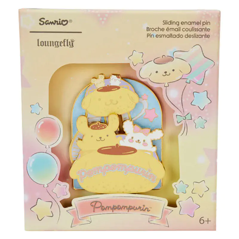 Loungefly Sanrio Pompompurin zománcozott kitűző termékfotó