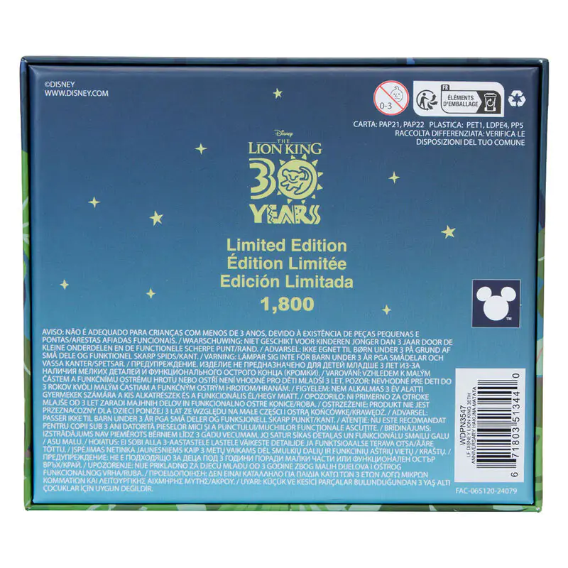 Loungefly The Lion King 30th Anniversary Hakuna Matata kitűző termékfotó