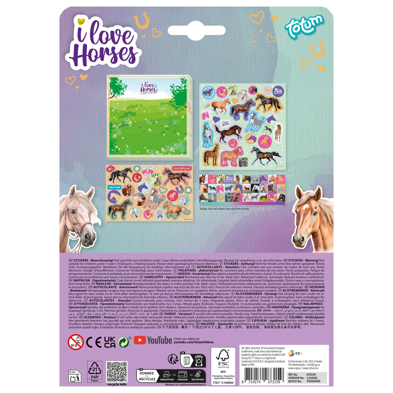 Lovas matrica szett termékfotó