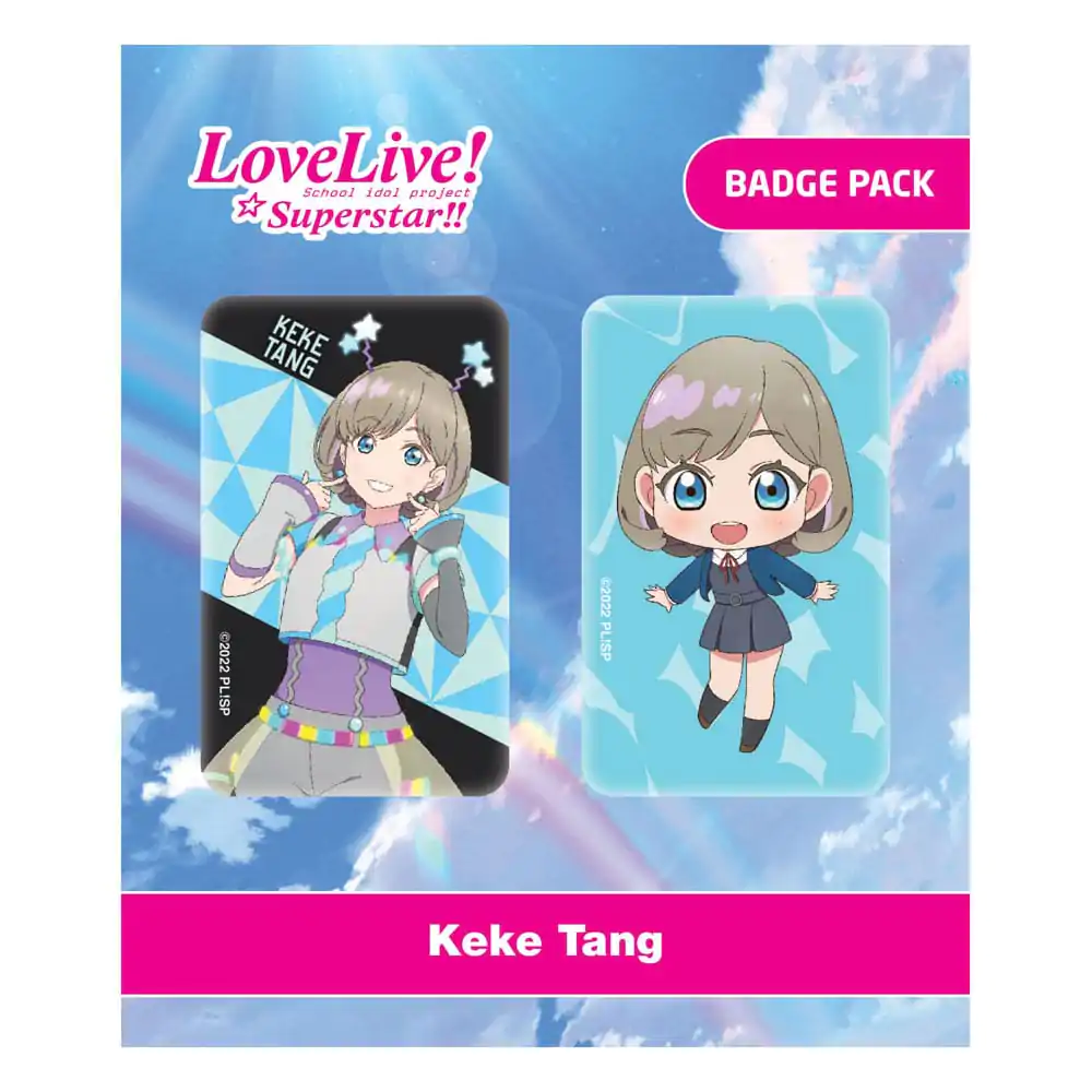 Love Live! Keke Tang 2 db-os kitűző csomag termékfotó