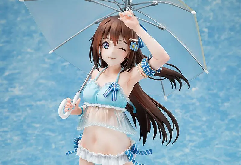 Love Live! Nijigasaki High School Idol Club 1/7 Shizuku Osaka: strand Girl Ver. PVC szobor figura 27 cm termékfotó