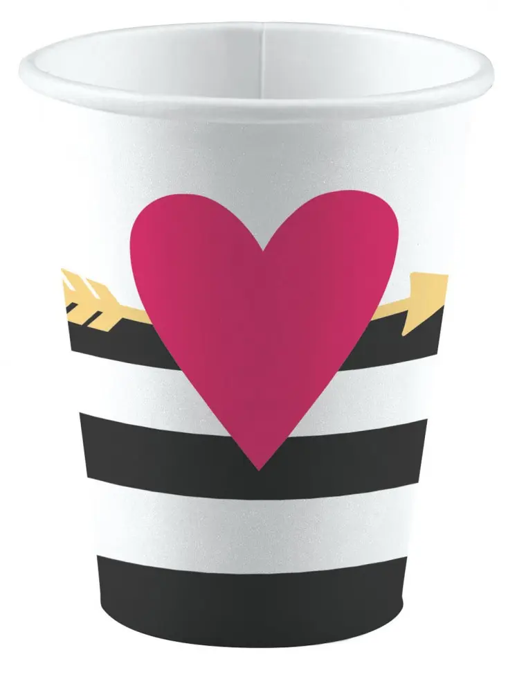 Love papír pohár 8 db-os 250 ml termékfotó