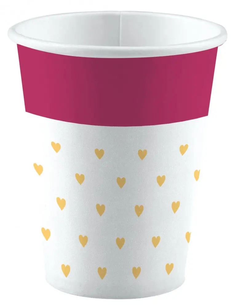 Love papír pohár 8 db-os 250 ml termékfotó