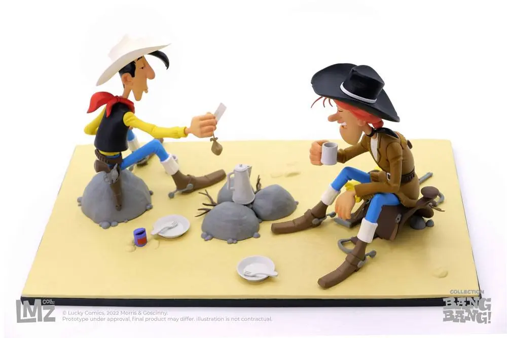 Lucky Luke BANG BANG! Collection Lucky Luke &amp; Calamity Jane szobor figura 13 cm termékfotó