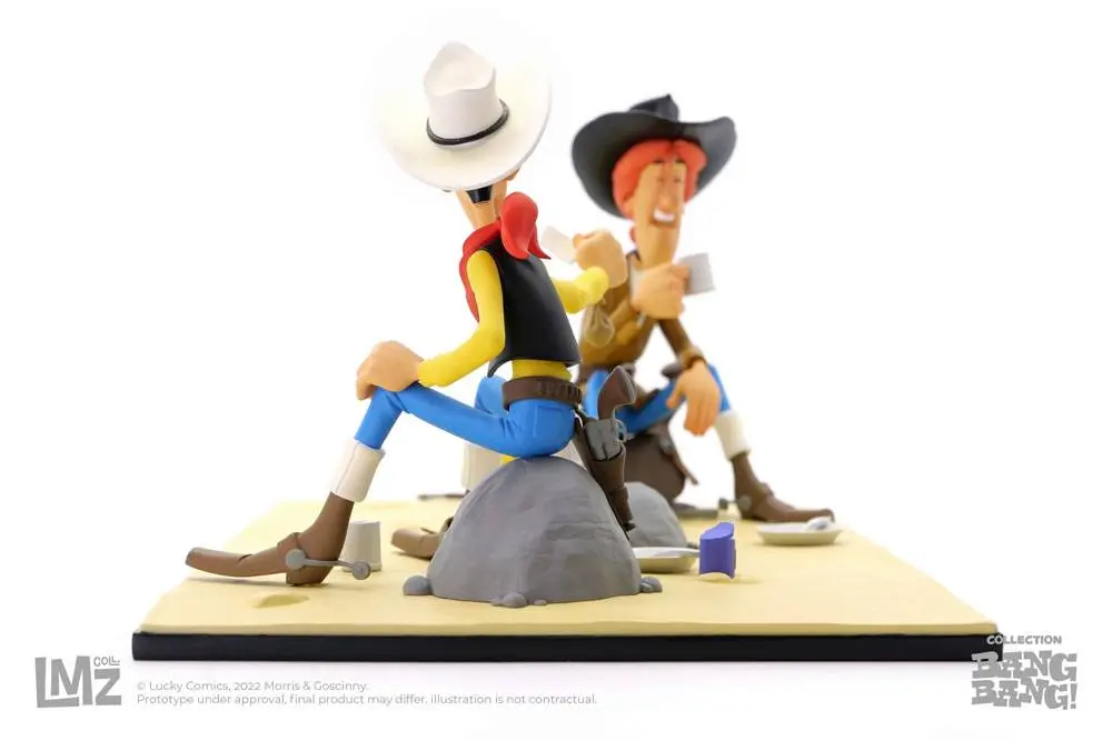 Lucky Luke BANG BANG! Collection Lucky Luke &amp; Calamity Jane szobor figura 13 cm termékfotó