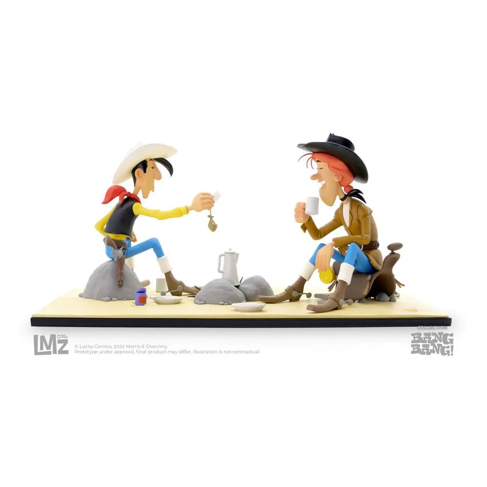 Lucky Luke BANG BANG! Collection Lucky Luke &amp; Calamity Jane szobor figura 13 cm termékfotó