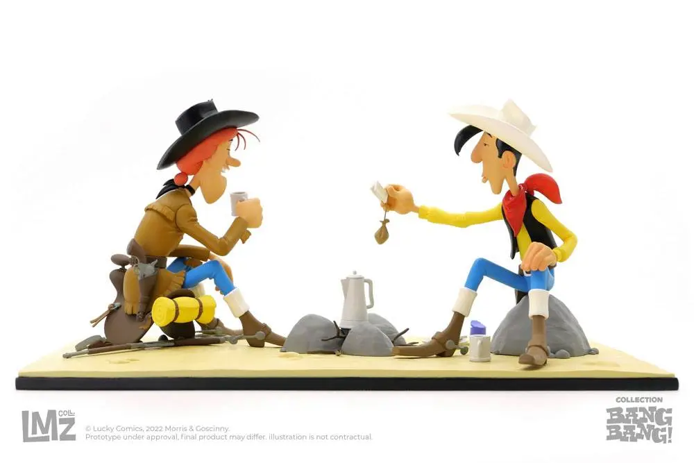 Lucky Luke BANG BANG! Collection Lucky Luke &amp; Calamity Jane szobor figura 13 cm termékfotó
