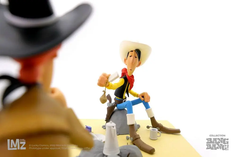 Lucky Luke BANG BANG! Collection Lucky Luke &amp; Calamity Jane szobor figura 13 cm termékfotó