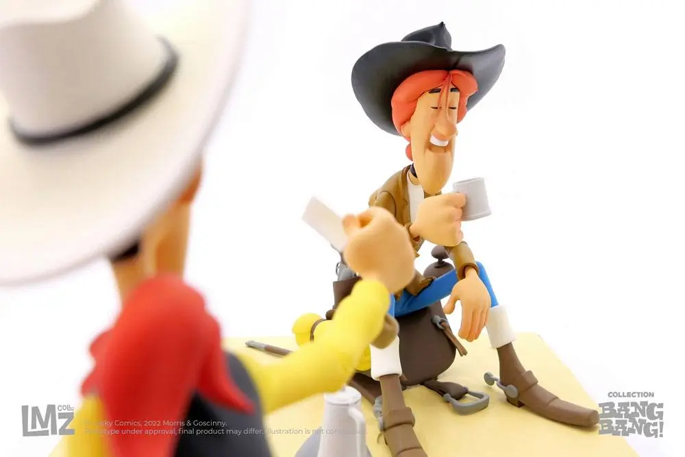 Lucky Luke BANG BANG! Collection Lucky Luke &amp; Calamity Jane szobor figura 13 cm termékfotó