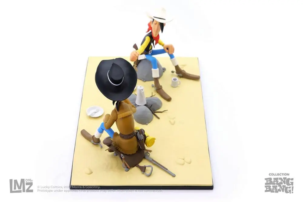 Lucky Luke BANG BANG! Collection Lucky Luke &amp; Calamity Jane szobor figura 13 cm termékfotó