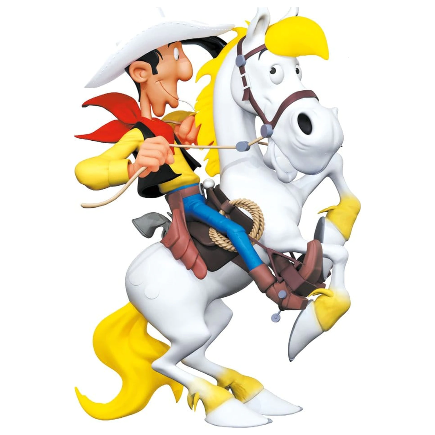 Lucky Luke Lucky Luke on Rearing Jolly Jumper gyanta szobor figura 25 cm termékfotó