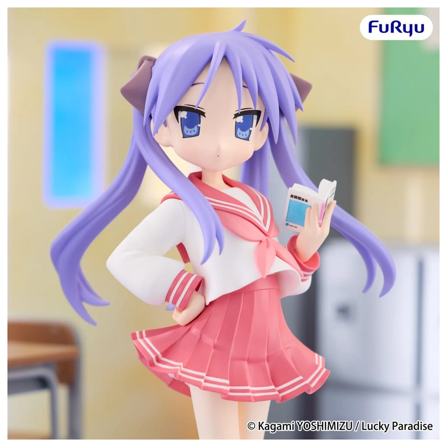 Lucky Star Trio-Try-iT Kagami Hiiragi PVC szobor figura 19 cm   termékfotó