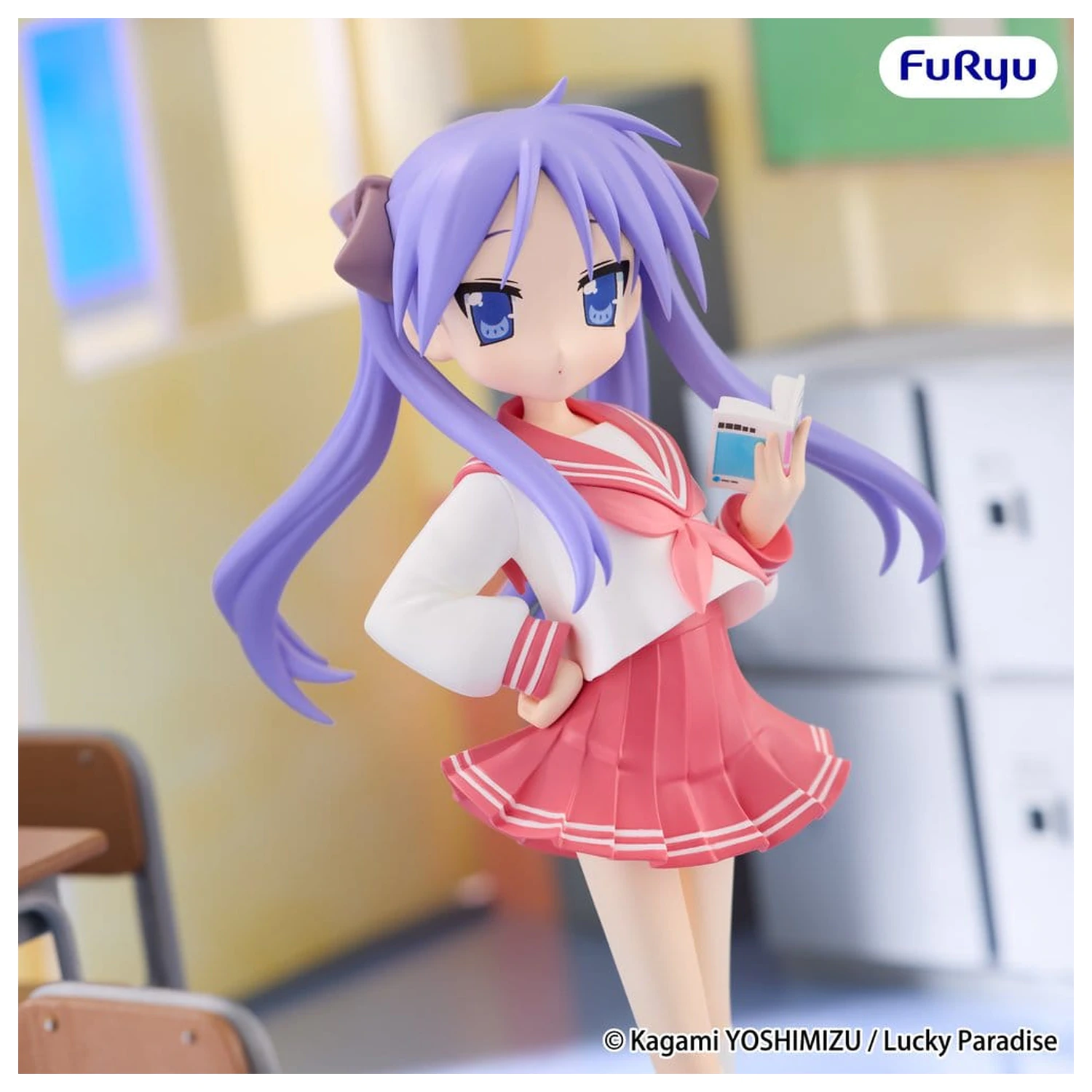 Lucky Star Trio-Try-iT Kagami Hiiragi PVC szobor figura 19 cm   termékfotó