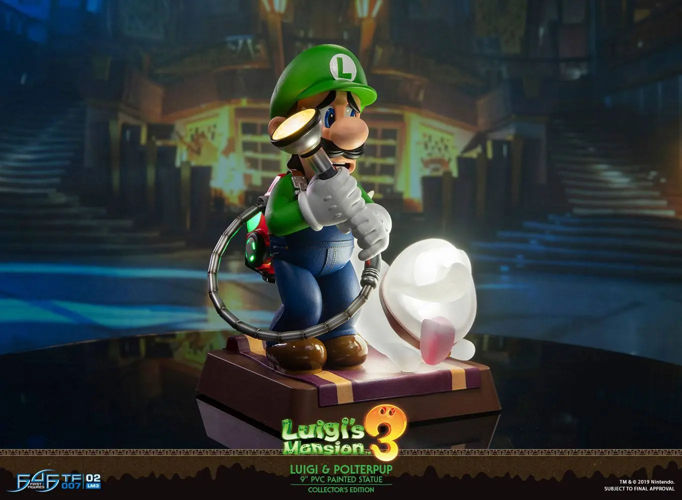 Luigi's Mansion 3 Luigi & Polterpup Collector's Edition PVC szobor figura 23 cm termékfotó