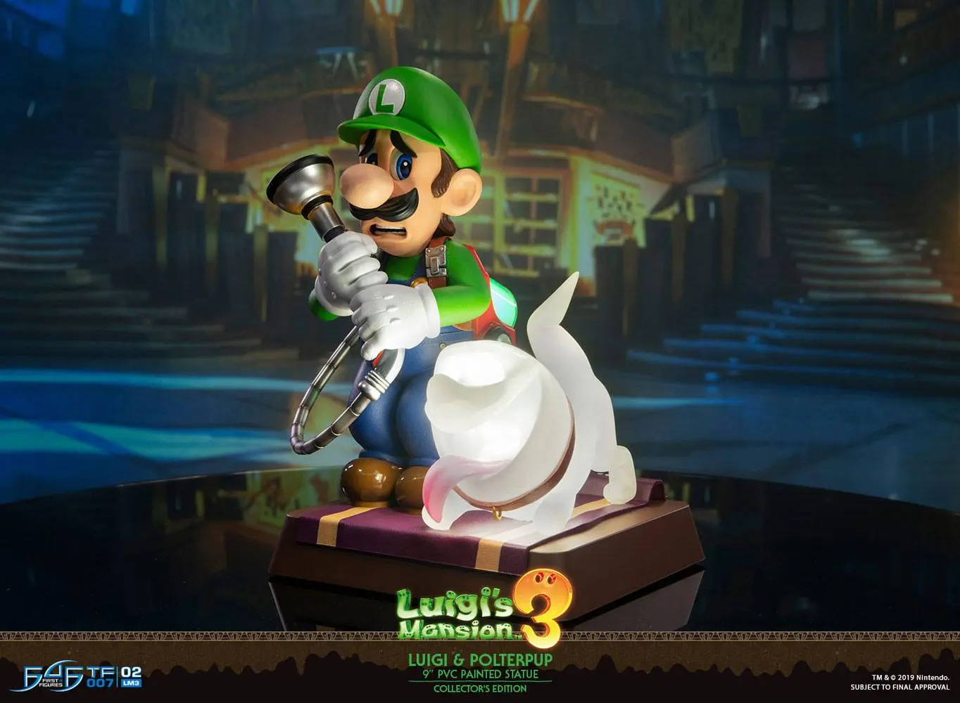 Luigi's Mansion 3 Luigi & Polterpup Collector's Edition PVC szobor figura 23 cm termékfotó