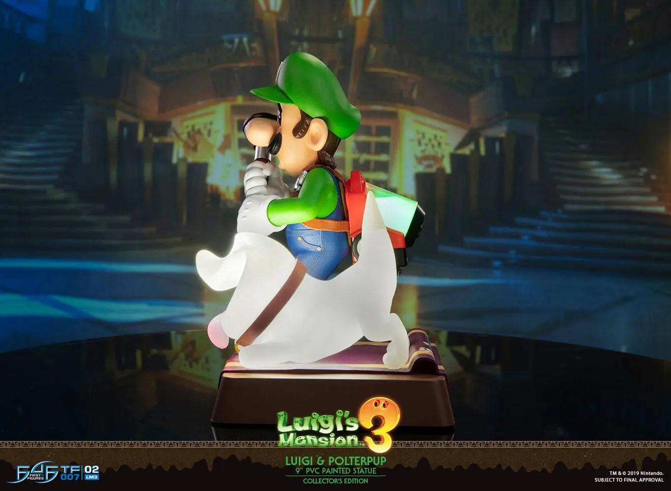 Luigi's Mansion 3 Luigi & Polterpup Collector's Edition PVC szobor figura 23 cm termékfotó