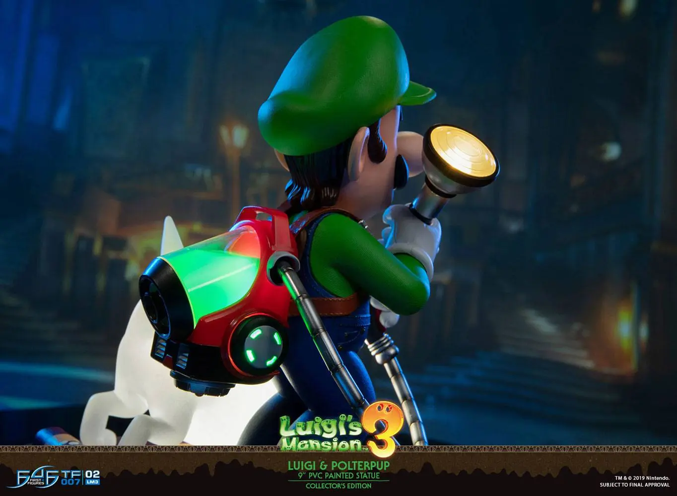 Luigi's Mansion 3 Luigi & Polterpup Collector's Edition PVC szobor figura 23 cm termékfotó