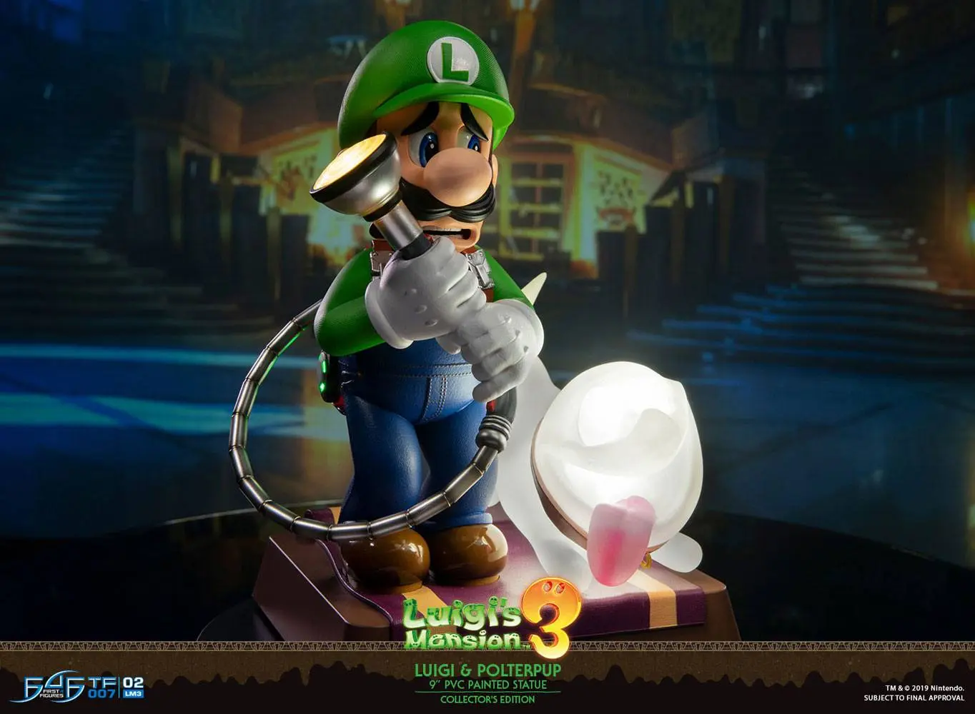 Luigi's Mansion 3 Luigi & Polterpup Collector's Edition PVC szobor figura 23 cm termékfotó