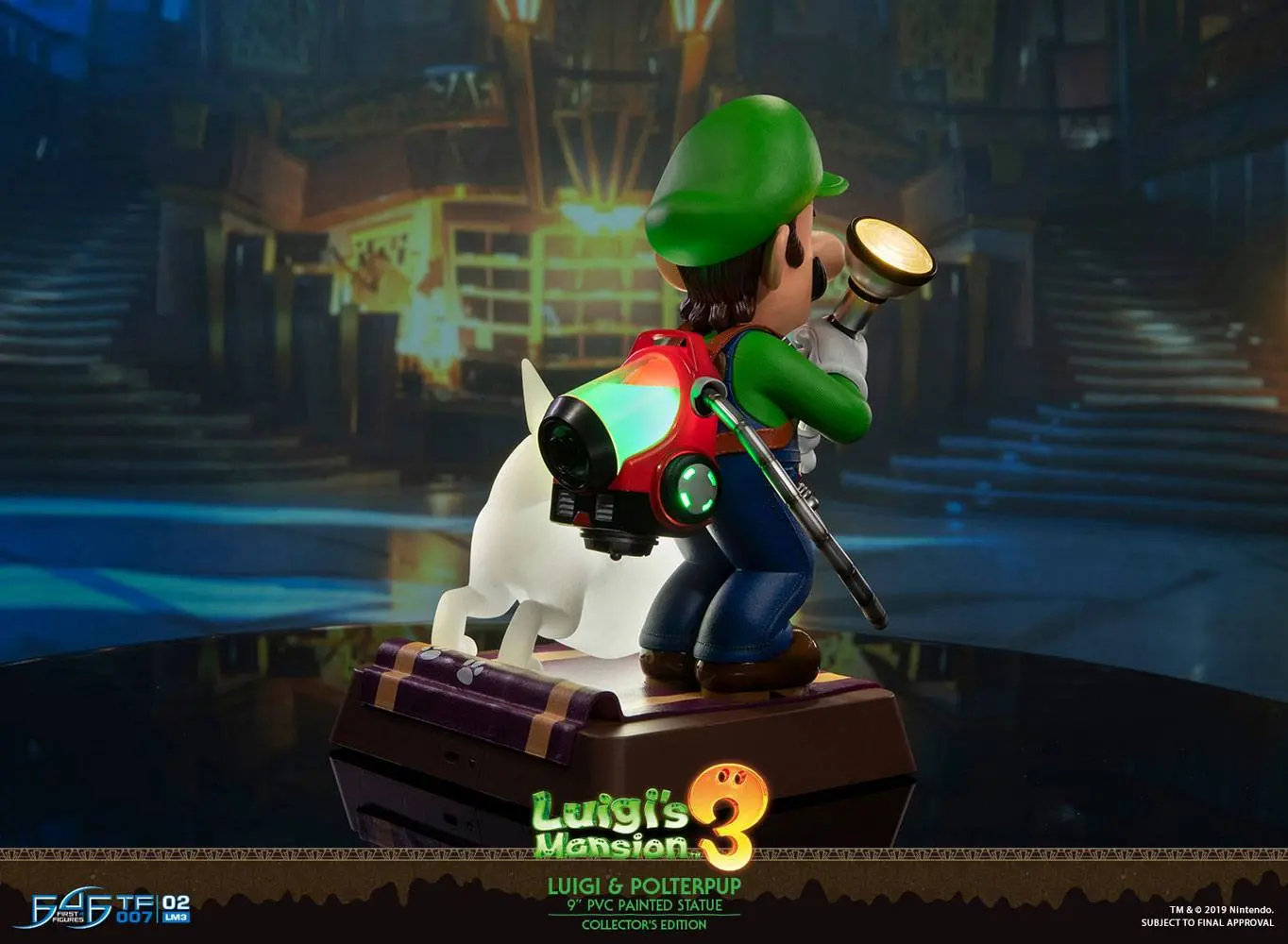 Luigi's Mansion 3 Luigi & Polterpup Collector's Edition PVC szobor figura 23 cm termékfotó