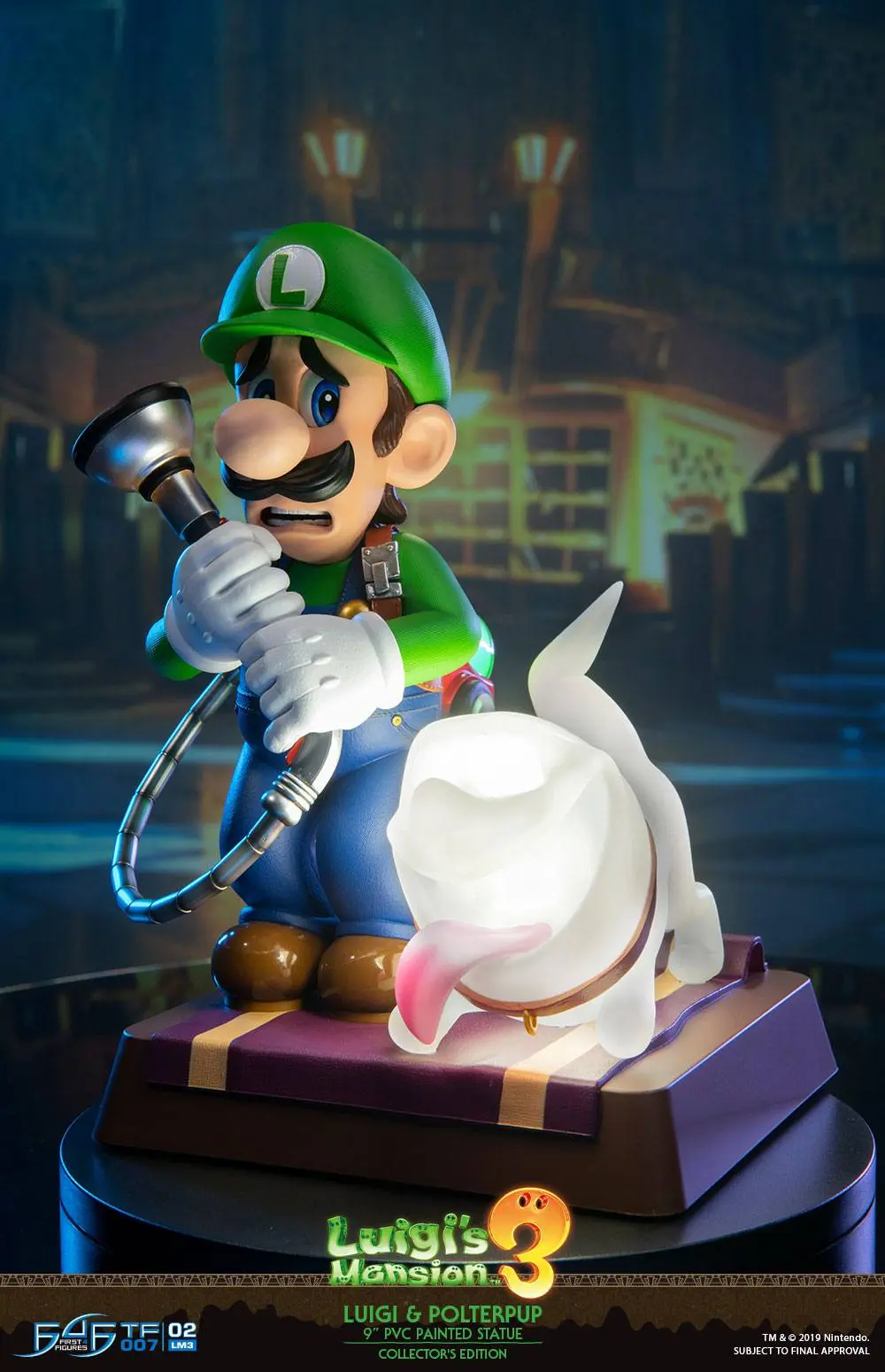 Luigi's Mansion 3 Luigi & Polterpup Collector's Edition PVC szobor figura 23 cm termékfotó