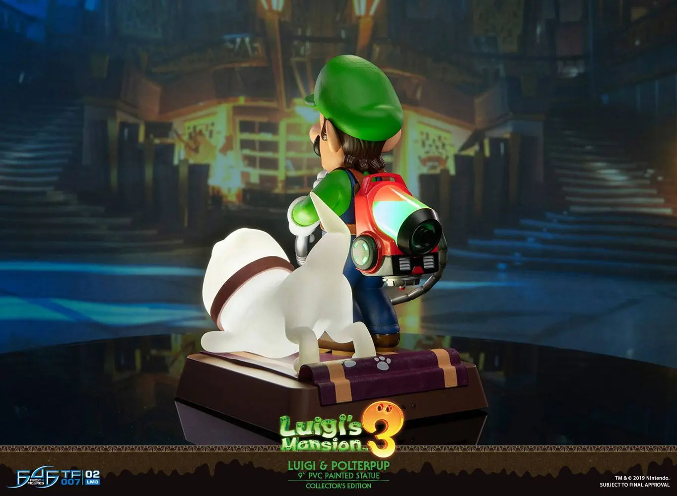 Luigi's Mansion 3 Luigi & Polterpup Collector's Edition PVC szobor figura 23 cm termékfotó