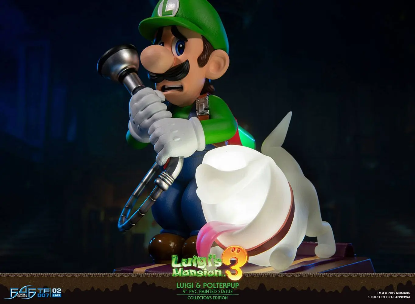 Luigi's Mansion 3 Luigi & Polterpup Collector's Edition PVC szobor figura 23 cm termékfotó