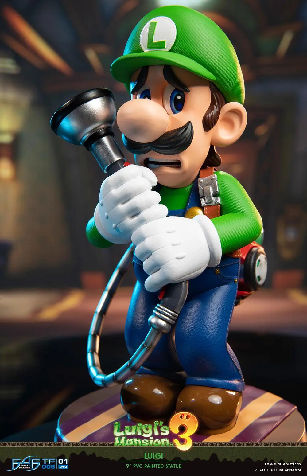 Luigi's Mansion 3 Luigi PVC szobor figura 23 cm termékfotó