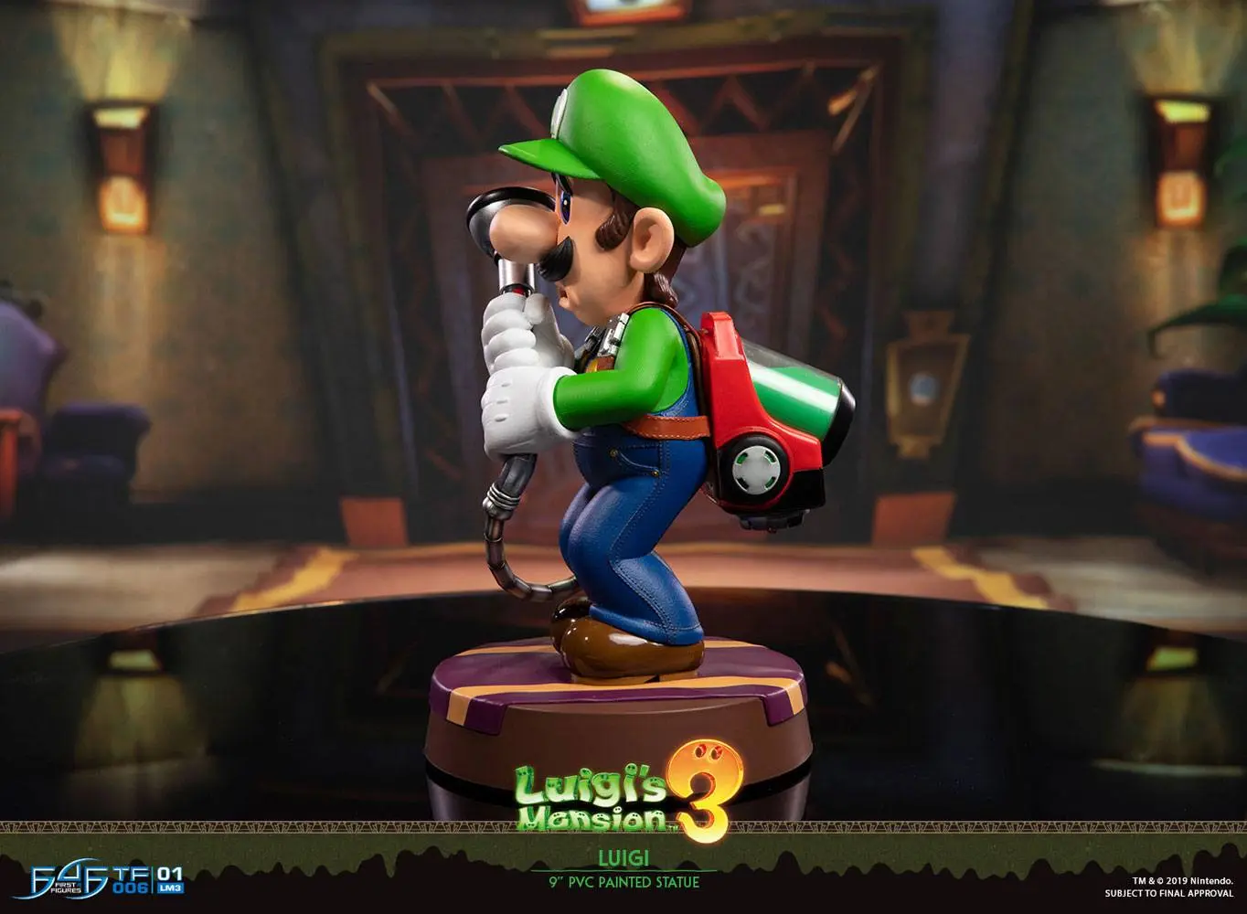 Luigi's Mansion 3 Luigi PVC szobor figura 23 cm termékfotó