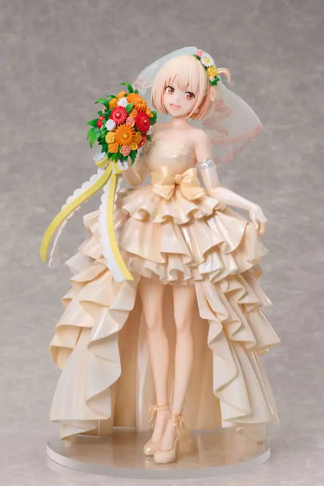 Lycoris Recoil 1/7 Chisato Nishikigi Wedding dress Ver. PVC szobor figura 26 cm termékfotó