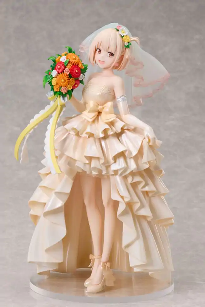 Lycoris Recoil 1/7 Chisato Nishikigi Wedding dress Ver. PVC szobor figura 26 cm termékfotó