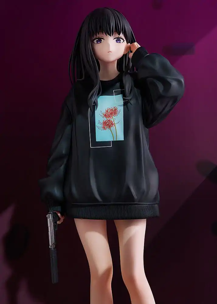 Lycoris Recoil 1/7 Takina Inoue: Oversized Sweatshirt Ver. PVC szobor figura 25 cm termékfotó
