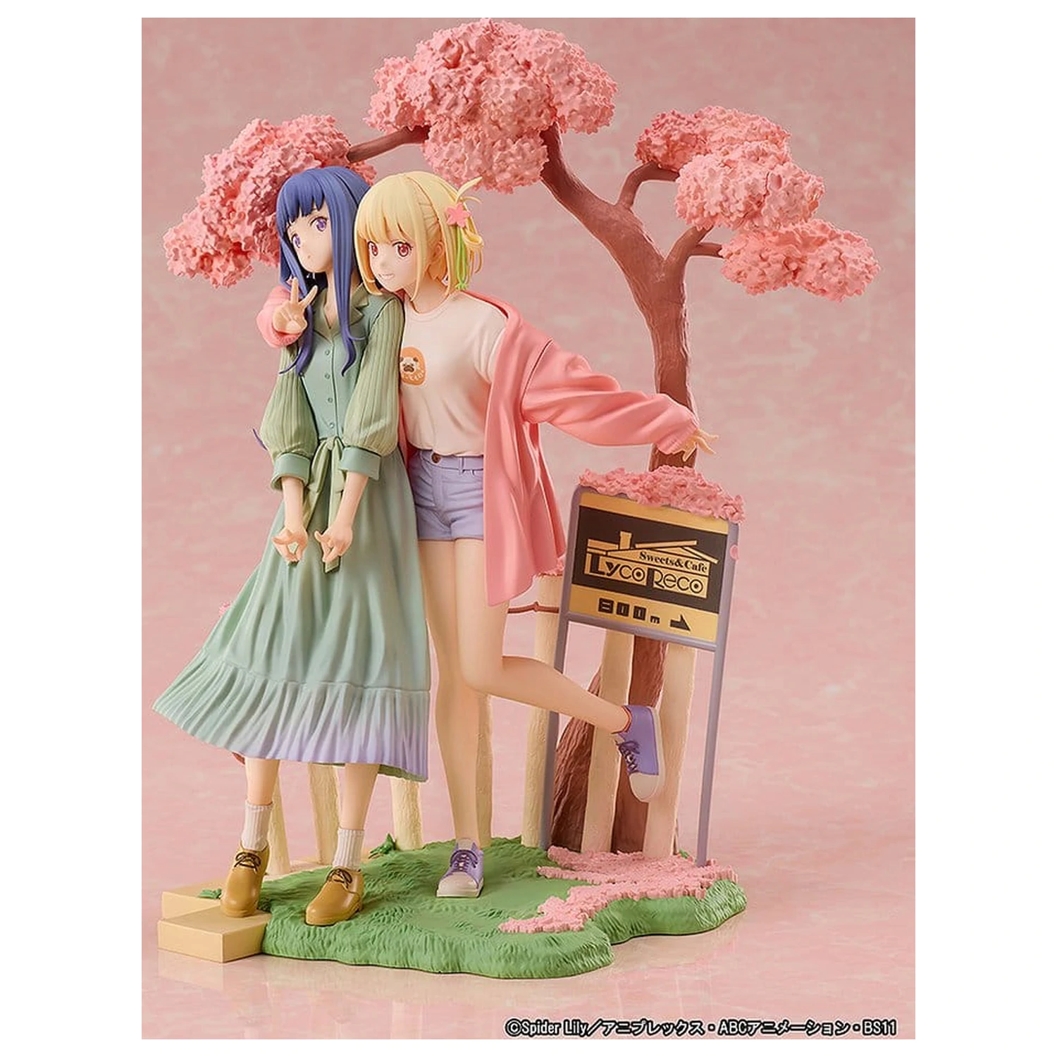 Lycoris Recoil Chisato Nishikigi & Takina Inoue Spring Ver. 2 db-os PVC figura csomag 25 cm termékfotó