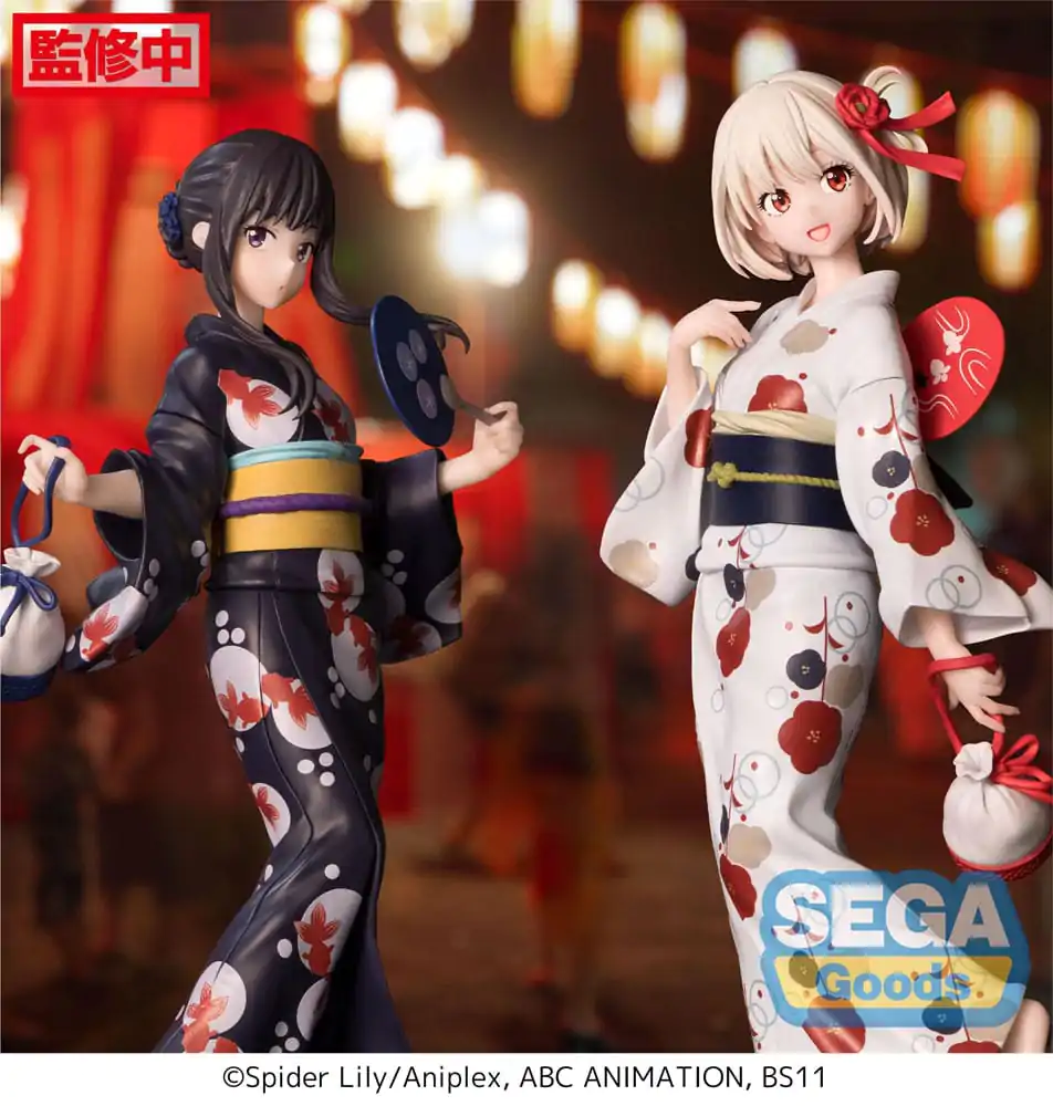 Lycoris Recoil Luminasta Chisato Nishikigi Going out in a yukata PVC szobor figura 19 cm termékfotó