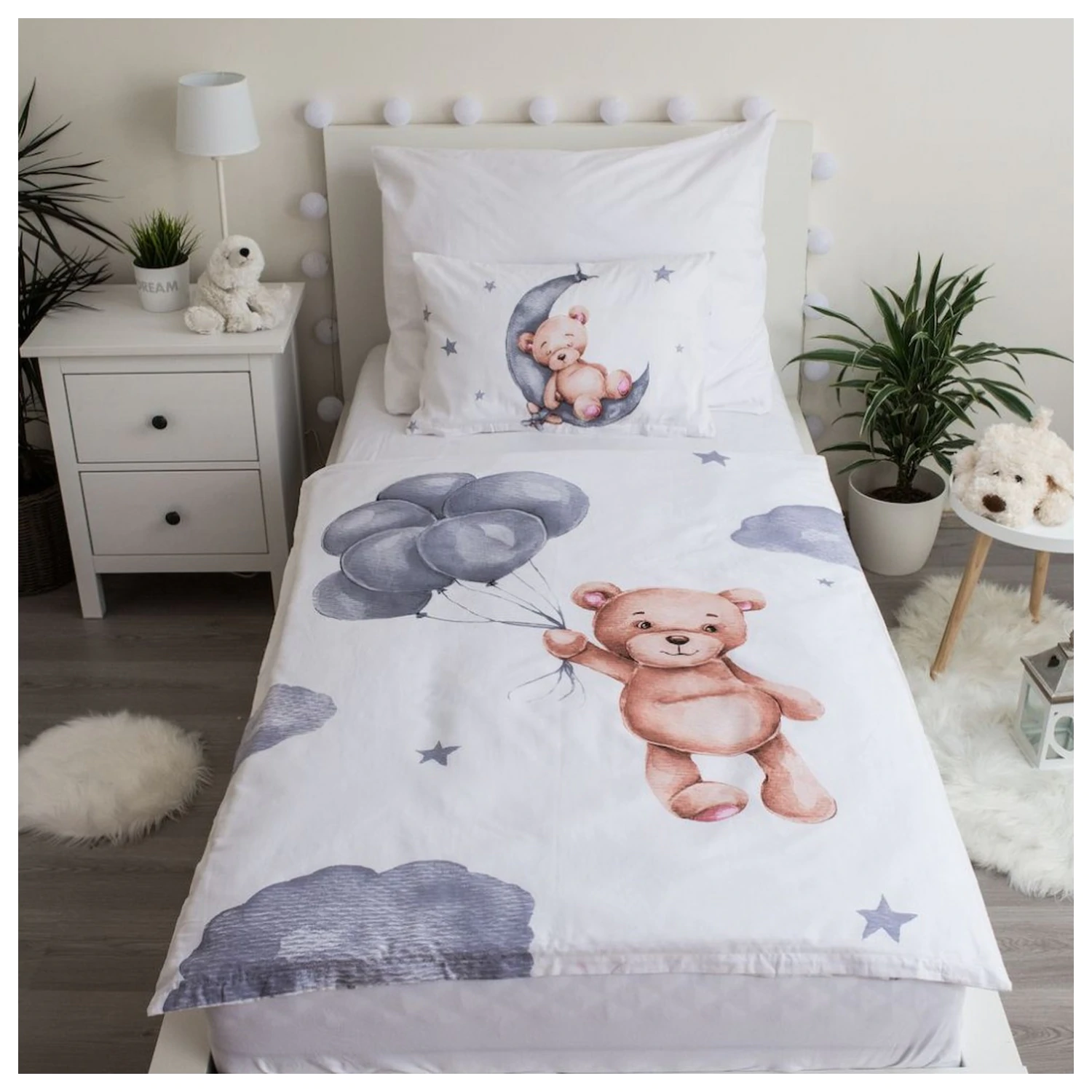 Maci Teddy Balloon gyerek, ovis ágyneműhuzat  termékfotó