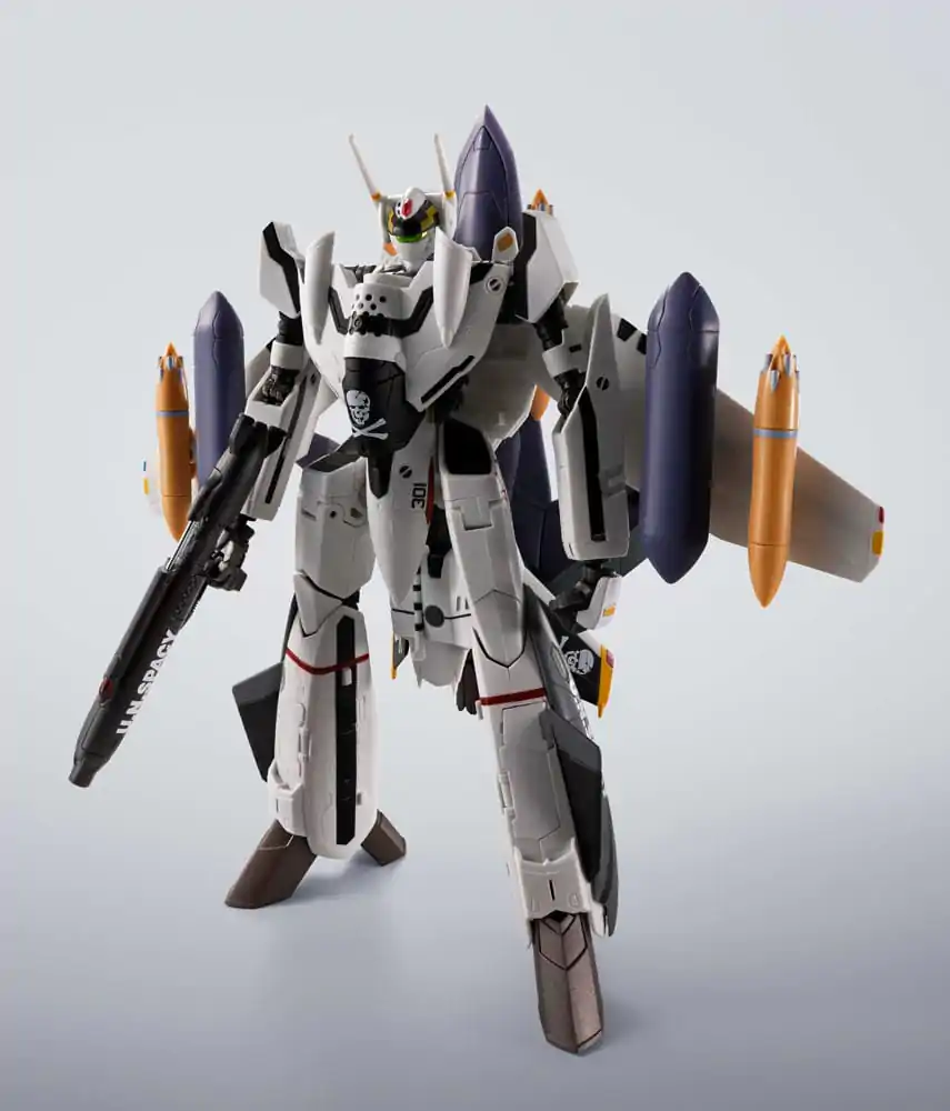 Macross 7 Hi-Metal R VF-0S Phoenix (Roy Focker Use) & QF-2200D-B Ghost Set akciófigura 14 cm  termékfotó