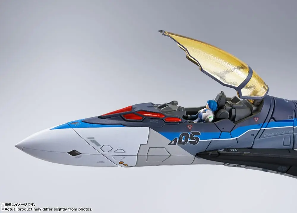 Macross Delta Movie: Absolute Live!!!!!! DX Chogokin Diecast VF-31AX Kairos-Plus (Hayate Immelmann Use) akciófigura 26 cm termékfotó